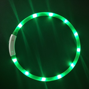 USB recargable de silicona <span class=keywords><strong>LED</strong></span> intermitente <span class=keywords><strong>collar</strong></span> de perro collares para mascotas con características únicas - Product Image 4