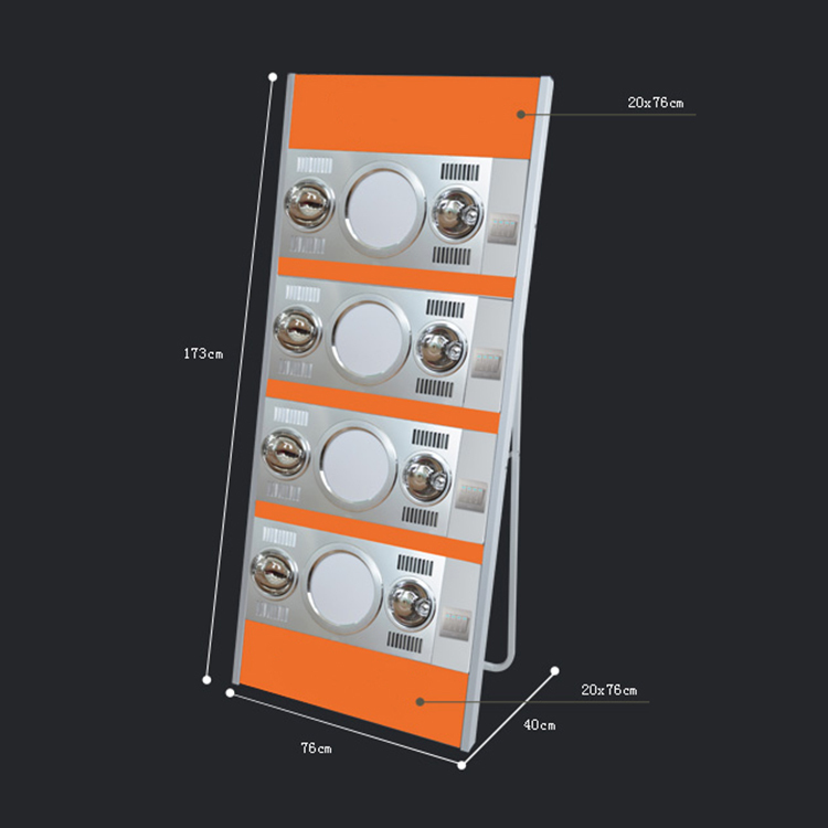 Customized Dismountable Light Duty Floorstanding Metal Display Stand Rack for Bathroom Heater — view 2