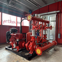 Système de pompe incendie industrielle diesel-électrique à double alimentation, haute pression, haut débit, pour sprinklers de bâtiment