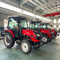 Livraison Gratuite Tracteur de Jardin Compact 4x4 avec Cabine, Moteur 50hp 80hp 100hp, Mini Tracteur Agricole 4x4