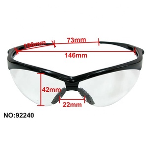 Lunettes de sécurité à monture en nylon, verres résistants aux rayures, plaquettes nasales souples, protection confortable pour soudeurs et ouvriers de la découpe, vente en gros OEM - Product Image 4