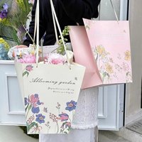 Bolsa de Papel Kraft Blanca Grande para Ramos de Flores con Asas Retorcidas, Precio al por Mayor, para Floristería y Regalos
