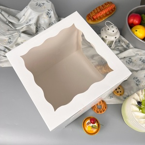 Sunshine Wholesale Transparent Square Cake <b>Box</b> for Birthday Snack Packaging <b>Box</b> Wedding Dessert <b>Box</b> - Product Image 3