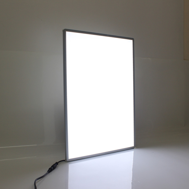 A1 A2 A3 A4 LED Snap Frame Light Box Restaurant Menu Temper Glass Poster Frame Led Advertising Sign Light Box