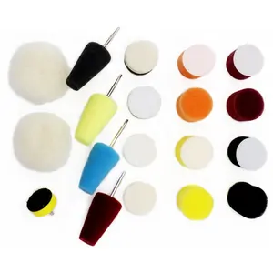 Low price Car Beauty Details Polishing Set 19-piece set waxed Sponge Head 3.0MM self-adhesive wool wheel