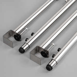 Furniture <strong>Legs</strong> Stainless Steel Luxury Bar Office Desk Coffee Dining Metal F Shape Clamp <strong>Adjustable</strong> <strong>Height</strong> Telescoping <strong>Table</strong> <strong>Legs</strong> - Product Image 6