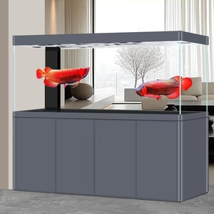 Großes Meerwasser-Aquarium mit Abgerundeten Ecken aus Aluminiumlegierung für Arowana-Fische, 600-2400L, Transparent, Ultra-Leise, für Wohnzimmer und Büro - Product Image 2