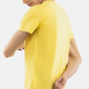 T-shirts graphiques épais 100 % coton grande taille pour hommes – T-shirts décontractés oversize vierges personnalisables avec logo pour hommes - Product Image 6