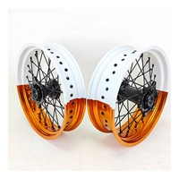 Roues Supermoto de 17 pouces pour EXC SXF XC-W 125 250 300 450 500, jantes de course Motard en aluminium CNC durable anodisé, 17x3.5 17x5.0