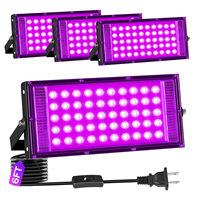 Projecteur LED UV 50W 220V, Lampe Noire Ultraviolette Haute Puissance pour Scène, Fête, DJ, Club, Effet Lumineux – Vente en Gros