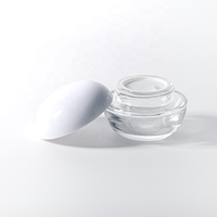 Botol perawatan kulit kaca Losion, Set 30ml botol krim kaca transparan 30g botol krim polos untuk kemasan Serum