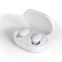 Écouteurs sans fil TWS confortables pour le sport, avec double microphone, casque rechargeable par USB 200mAh