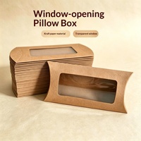 Boîte à shawarma transfrontalière en papier kraft avec fenêtre transparente, emballage cadeau pour bonbons, boîte cadeau blanche de style européen pour mariage