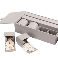 Jeu de Mahjong israélien Rummikub avec boîte de rangement en cuir PU, 2 à 4 joueurs, pour les rassemblements familiaux, les loisirs et le divertissement