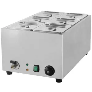 Equipamento de coletora de aço inoxidável, balcão elétrico de aço inoxidável bain-marie para alimentos