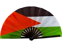 Éventail en bambou personnalisé 2026, imprimé sur mesure, motif art populaire, technique de peinture du drapeau national de Cuba, pour souvenir, vente en gros