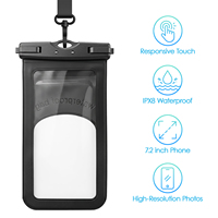 Étui de téléphone étanche tactile réactif IPX8 universel haute définition, sac étanche, étui de protection pour iPhone