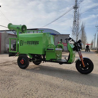 Véhicule électrique à trois roues pour arrosage de rue, pulvérisateur de brouillard monté sur véhicule, à vendre