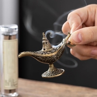 Prix usine brûleur d'encens 9cm petite lampe arabe forme encens centés encensoir Antique porte-poudre maison décor cadeau