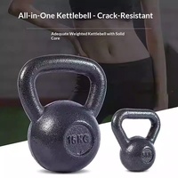 Pesa Rusa de Hierro Fundido para Entrenamiento de Fuerza y Cardio en Casa, de 4 kg a 40 kg