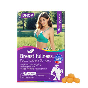 OEM Atacado Orgânico Vegan <span class=keywords><strong>Breast</strong></span> <span class=keywords><strong>Enhancement</strong></span> Kudzu Papaya Softgels Suplemento Natural para o Alargamento do Peito das Mulheres Privado - Product Image 1