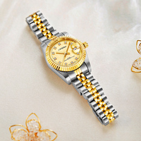 Montre pour femmes SINOBI, luxe, mode, carrée, lumineuse, étanche, date, acier inoxydable, quartz