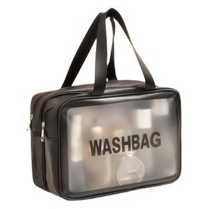 Bolsa de Viaje Rectangular de Doble Capa de PU, Gran Capacidad, Tipo Vertical, Impermeable, para Cosméticos, Artículos Húmedos y Secos - Product Image 5