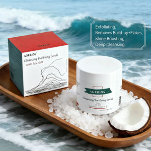 Exfoliante Suave para el Cuero Cabelludo con Aceite <span class=keywords><strong>de</strong></span> Coco y Vitamina E - Exfoliante Hidratante y Nutritivo para Cuero Cabelludo Sensible que Promueve la Fuerza y el Brillo del Cabello - Product Image 1