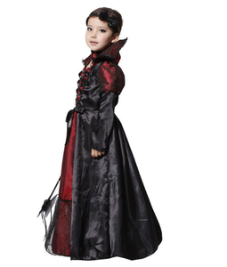 Precioso vestido de fiesta de disfraces de satén para niña bruja de Halloween, vestido de fiesta de disfraces para niños, vestidos de graduación - Product Image 6