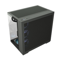 JNP-C708Mid Tower ATX Gaming Case Full View Tempered Glass ARGB Sync 360 Water Cooling Support