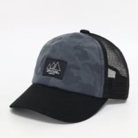 Topi Trucker 6 Panel Pria Model Lengkung, Motif Camo, Logo Bordir Custom, Cocok untuk Hiking dan Olahraga Luar Ruangan, Terlaris
