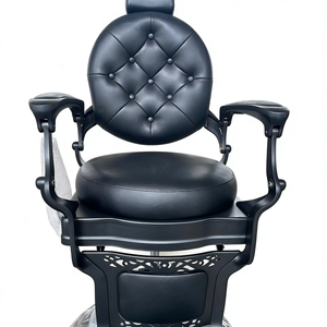 Chaise de coiffure - Chaise de barbier style huile pour hommes - Salon de beauté - Salon de coiffure - Chaise de coupe de cheveux professionnelle rétro - Chaise de rasage réglable - Product Image 1
