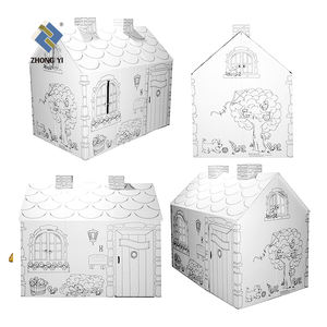 Funtress Color <span class=keywords><strong>Creatology</strong></span> Gift Educational DIY cartone ondulato carta Kraft Playhouse - Product Image 5