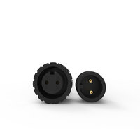 Adaptateur LED étanche 240V M12 M14 M15 M16 Code 2 3 4 5 broches, conducteur en cuivre plaqué or, connecteur de câble d'alimentation CC