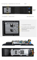 HDL20 20A Dual 10-Inch Speaker Aktif Dua Arah untuk Panggung Luar Ruangan Sistem Audio Profesional DJ Kabinet Plastik 8 Ohm Titanium
