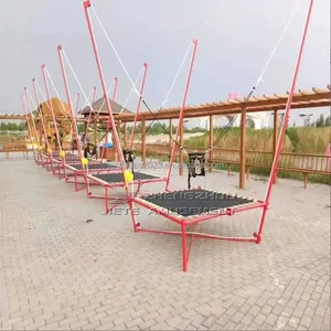 Équipement de jeu extérieur et intérieur populaire en Chine trampoline élastique/trampoline de saut à l'élastique