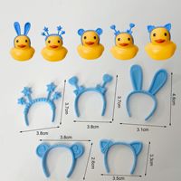 Écharpe mignonne à sequins avec oreilles de lapin, bandeau, coiffe de lapin, lunettes de soleil, accessoires canard en caoutchouc