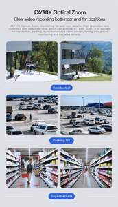 <span class=keywords><strong>Tarjeta</strong></span> Sim 4K 10X Zoom Vigilancia Cámara de seguridad al aire libre Enlace de alarma Lente dual CCTV 4G Cámara solar PTZ - Product Image 5
