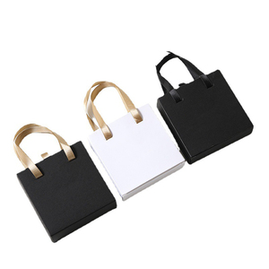 Hộp Giấy Trượt Trang Sức Vòng Cổ Bằng Bìa Cứng Cứng Tùy Chỉnh Với Dây Ruy Băng Tay Cầm Dài - Product Image 5