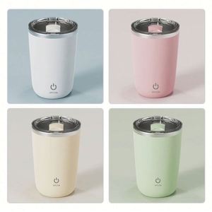 Custom Logo Electric Auto Cup Double Wall Stainless Steel Coffee Mug Smart Water Bottle 400ml Classic Business Gift for Office - Product Image 5