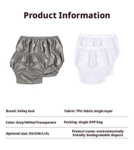 Ventes en gros de couches lavables en tissu à haute élasticité en film PE, design tendance, imperméables, pour adultes - Product Image 3