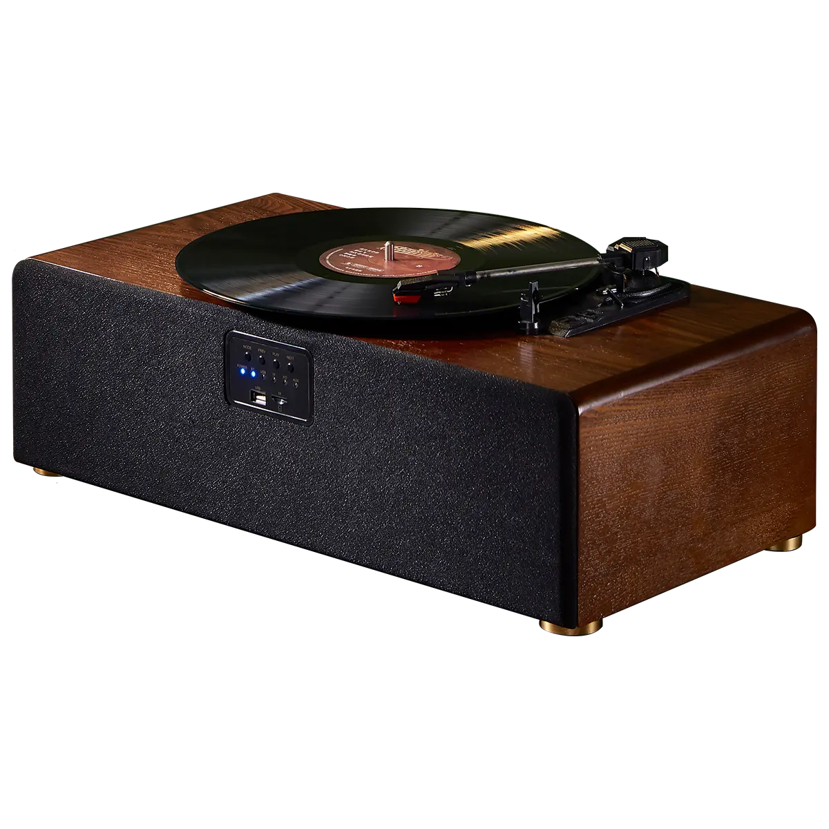 Pasokan pabrik gramofon kayu klasik Retro vinil Phonograph pemutar rekaman antik gramofon