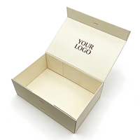 Boîte magnétique pliable écologique avec logo personnalisé, emballage pliable blanc pour vêtements, coffret cadeau, boîte d'abonnement