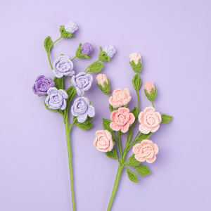 Bán Buôn Hoàn Thành Tay Móc Hoa Hồng Mô Phỏng Hoa Để Gửi Bạn Gái Hoa Vĩnh Cửu - Product Image 1