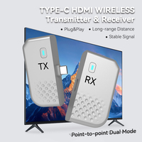Transmisor y Receptor de Video HDMI Inalámbrico USB C Tipo C Portátil, Plug and Play, para Conectar el Teléfono o Laptop a la TV, Novedad 2026