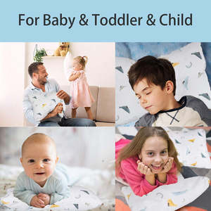 Almohada para Bebés y Niños Pequeños 100% Algodón Suave con Estampado de Ballena, Transpirable y Amigable con la Piel, para <span class=keywords><strong>Cuna</strong></span>, Cochecito y Viajes - Product Image 6