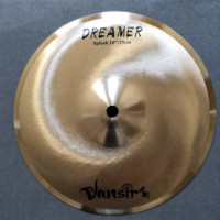 Kit de cymbales splash électriques professionnelles de 10 pouces (25 cm de diamètre, 0,3 kg de poids), finition brillante, électroniques
