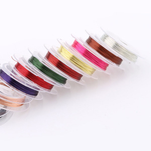 Matériel <span class=keywords><strong>de</strong></span> pêche à la mouche, nylon, cuivre, couleurs assorties, 0.3MM, 10 pièces, livraison gratuite - Product Image 3