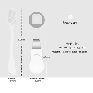 Outil de soin du visage double face en acier inoxydable pour éliminer les points noirs, spatule en silicone pour le soin de la peau du visage - Product Image 5
