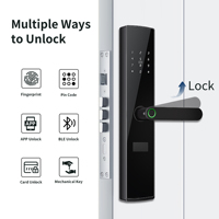 Bluelock Fabrieks Prijs Handgreep Slot Universeel Aluminium Legering WiFi Vingerafdruk Wachtwoord Slimme Deurslot